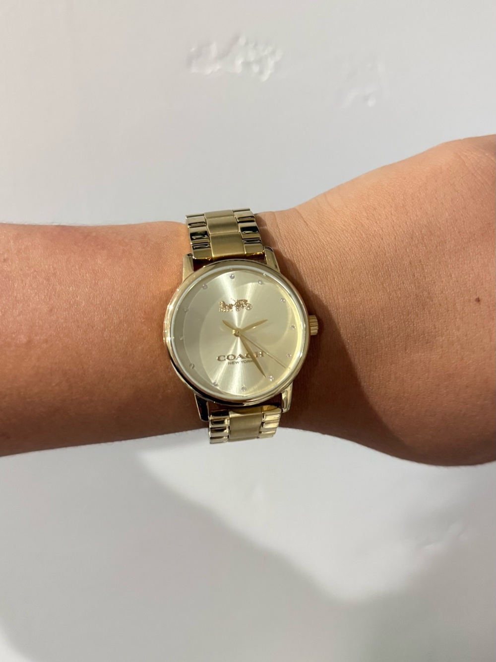 Coach Gold-Tone Women's Bracelet Watch
